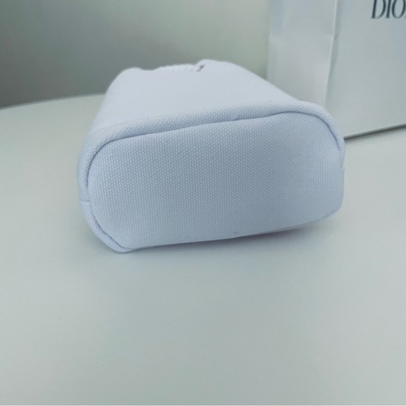 DIOR Beaute CD logo Cosmetic Makeup Pouch (White) - Picture 6 of 9